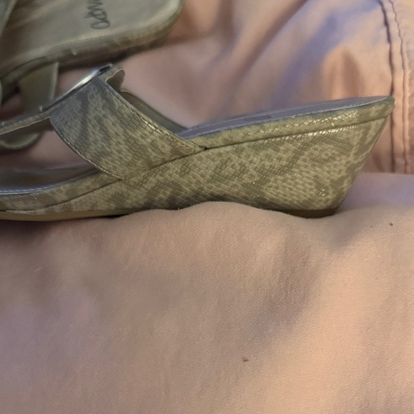 Impo Women's Snakeskin Pattern Sandals with Silver Accents - Picture 2 of 4